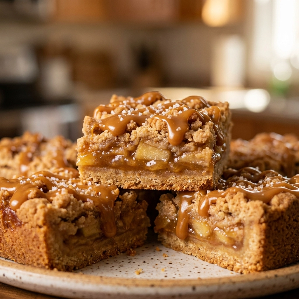 Salted Caramel Apple Pie Bars: The Ultimate Autumn Treat | Easy Fall Dessert