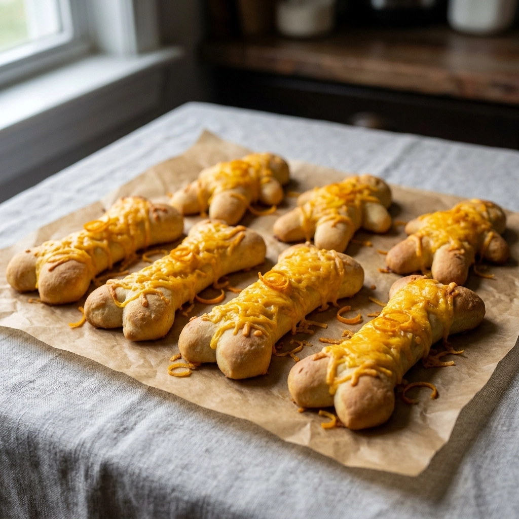 Spooky Cheesy Halloween Breadstick Bones Recipe Delight | Easy Halloween Appetizer
