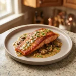 Creamy Garlic Butter Tuscan Salmon | Easy Healthy Dinner Idea