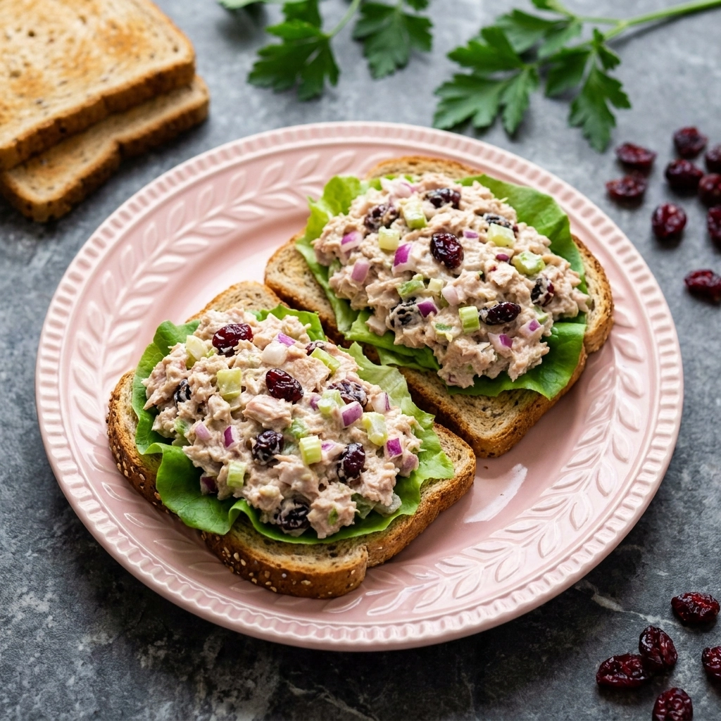 Sweet and Savory Cranberry Tuna Salad | Easy Healthy Lunch Idea