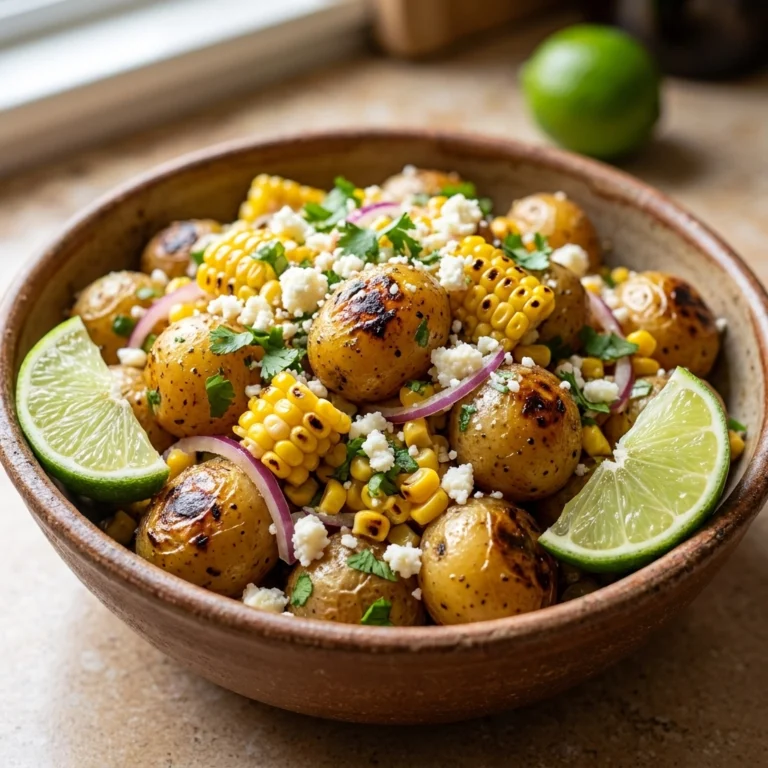 Mexican Street Corn Potato Salad | Easy Summer Side Dish Recipe