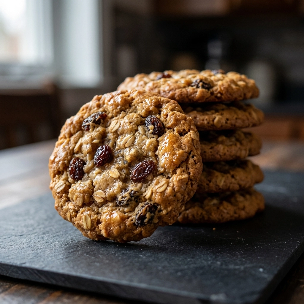 Easy Ultimate Oatmeal Raisin Cookies | Chewy Old Fashioned Oatmeal Cookies