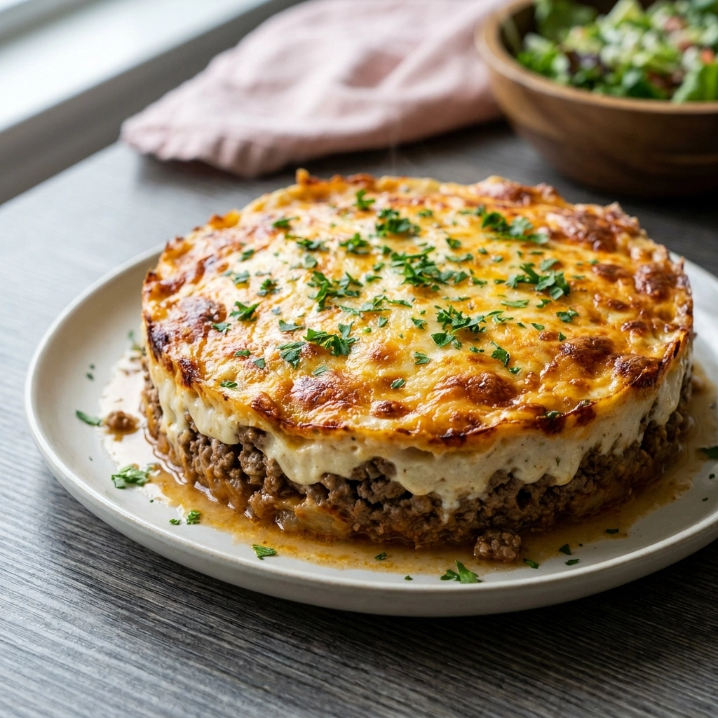 Keto Ground Beef Casserole: Cheesy and Hearty Delight | Easy Low Carb Dinner