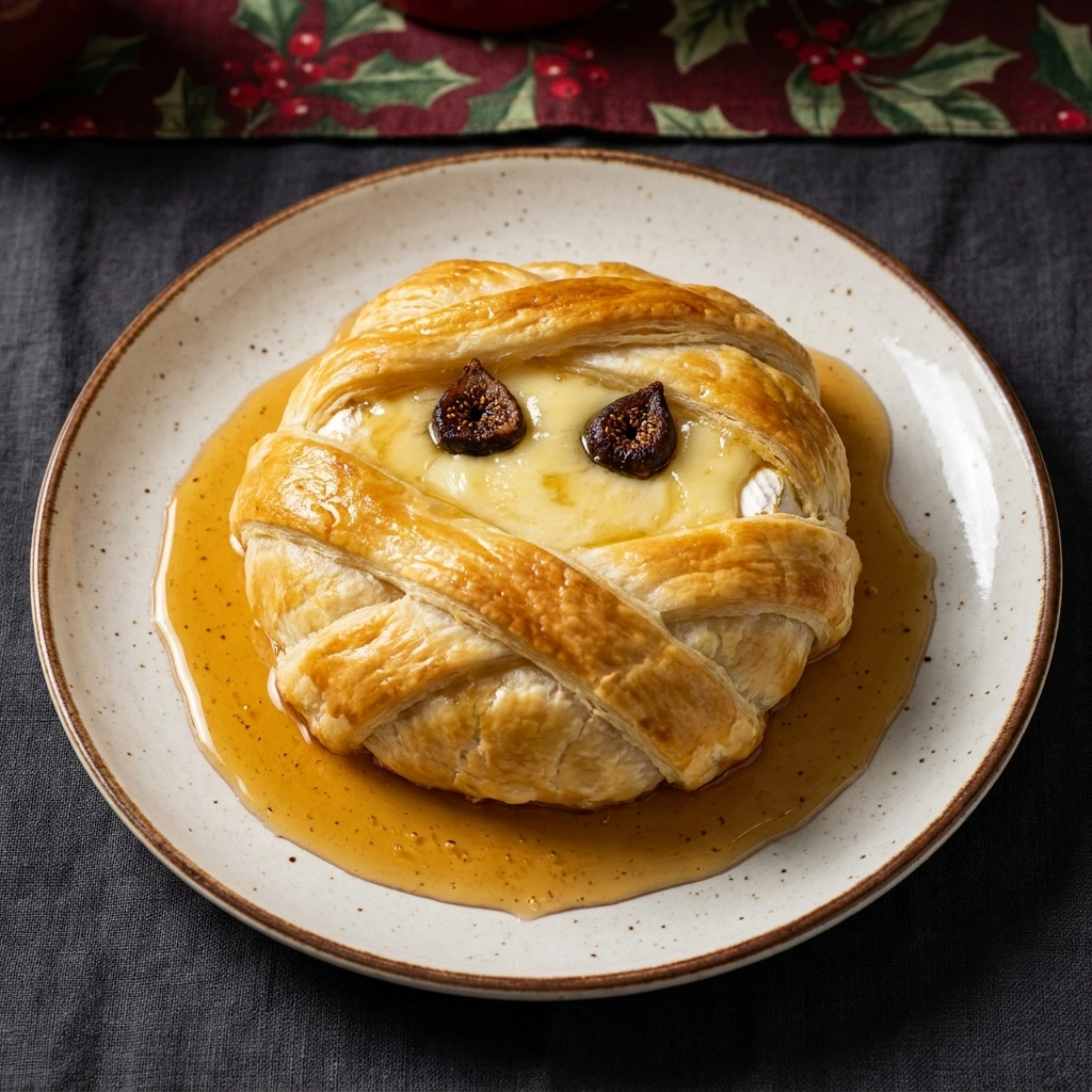 Irresistible Mummy-Wrapped Brie Recipe for Halloween Fun | Easy Halloween Appetizer