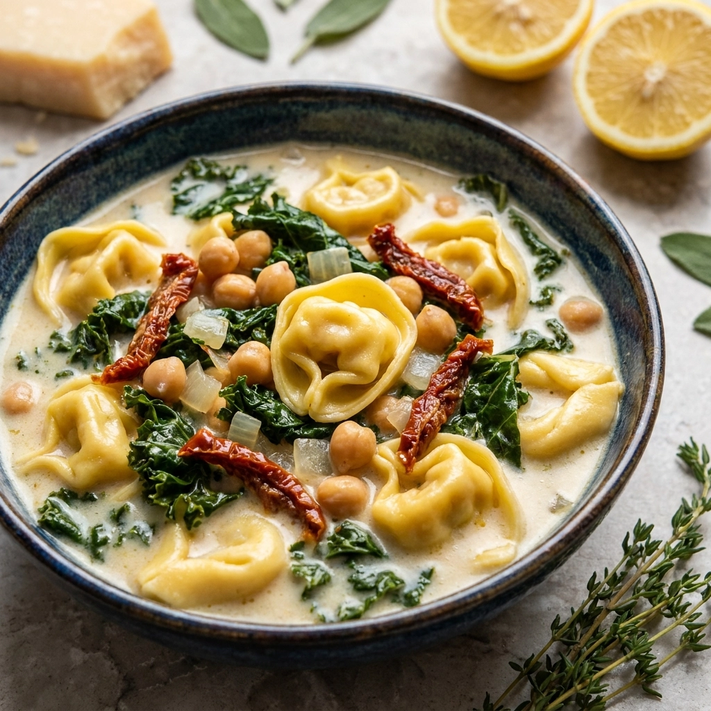 Zesty Lemon Kale Tortellini Soup: The Ultimate Bright Comfort Bowl | Easy Pasta Soup