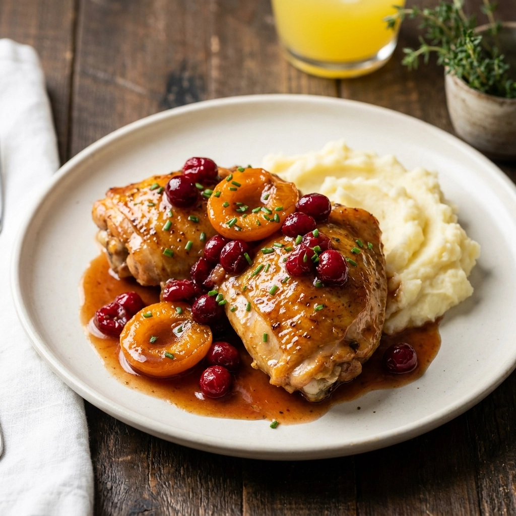 Exquisite Crockpot Cranberry Apricot Chicken Recipe | Easy Slow Cooker Dinner