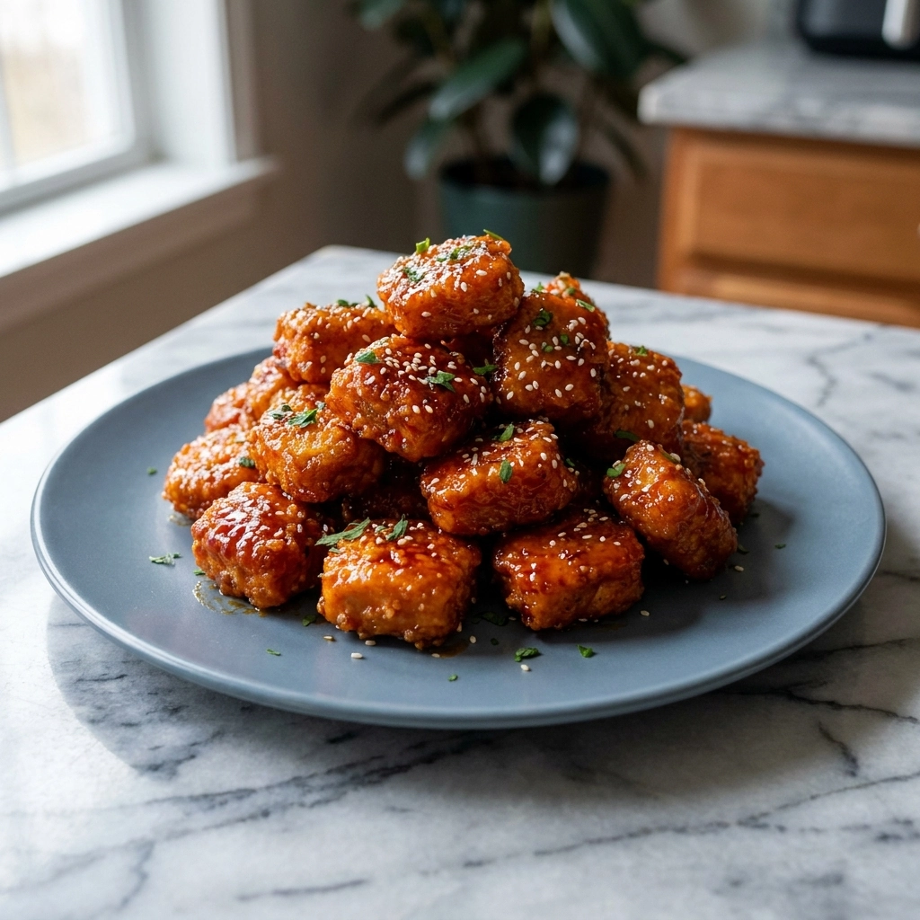 Crispy Hot Honey Salmon Nuggets | Easy Healthy Salmon Appetizer Recipe