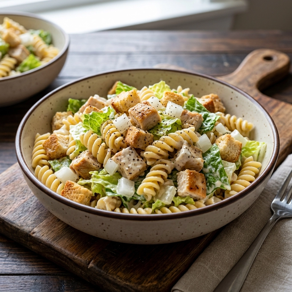 Irresistible Chicken Caesar Pasta Salad Recipe for All Occasions | Easy Summer Pasta Salad