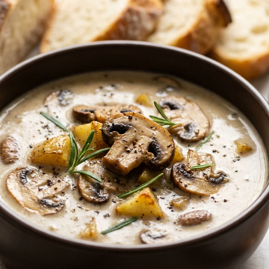 Creamy Mushroom Soup: A Cozy, Velvet-Smooth Comfort Bowl | Easy Mushroom Soup Recipe
