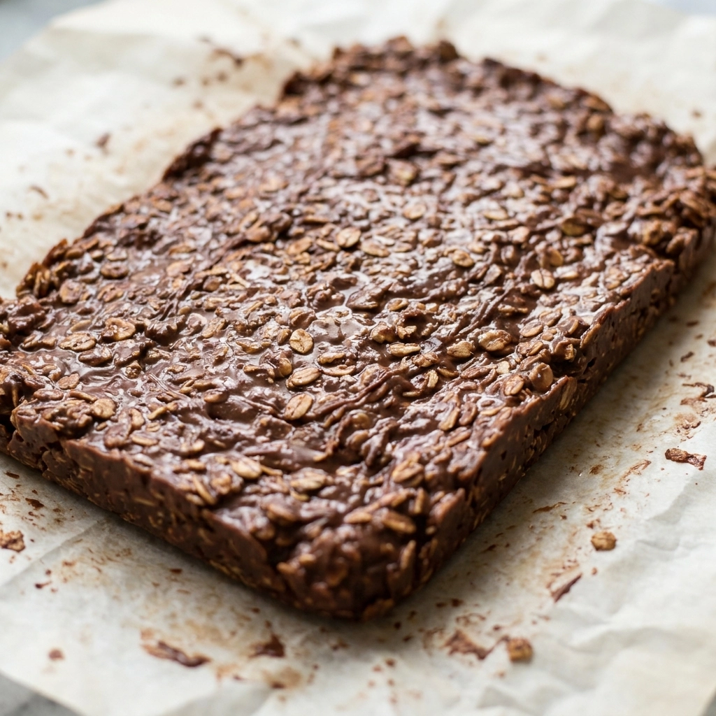 No Bake Peanut Butter Chocolate Oatmeal Bars | Easy Healthy Dessert Snacks
