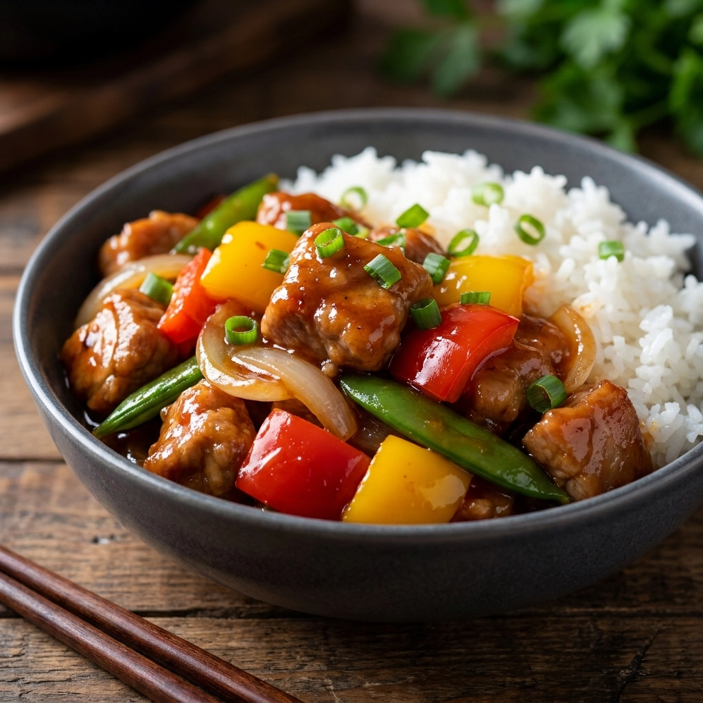Delectable Slow Cooker Sweet and Sour Pork Recipe | Easy Crockpot Chinese Dinner