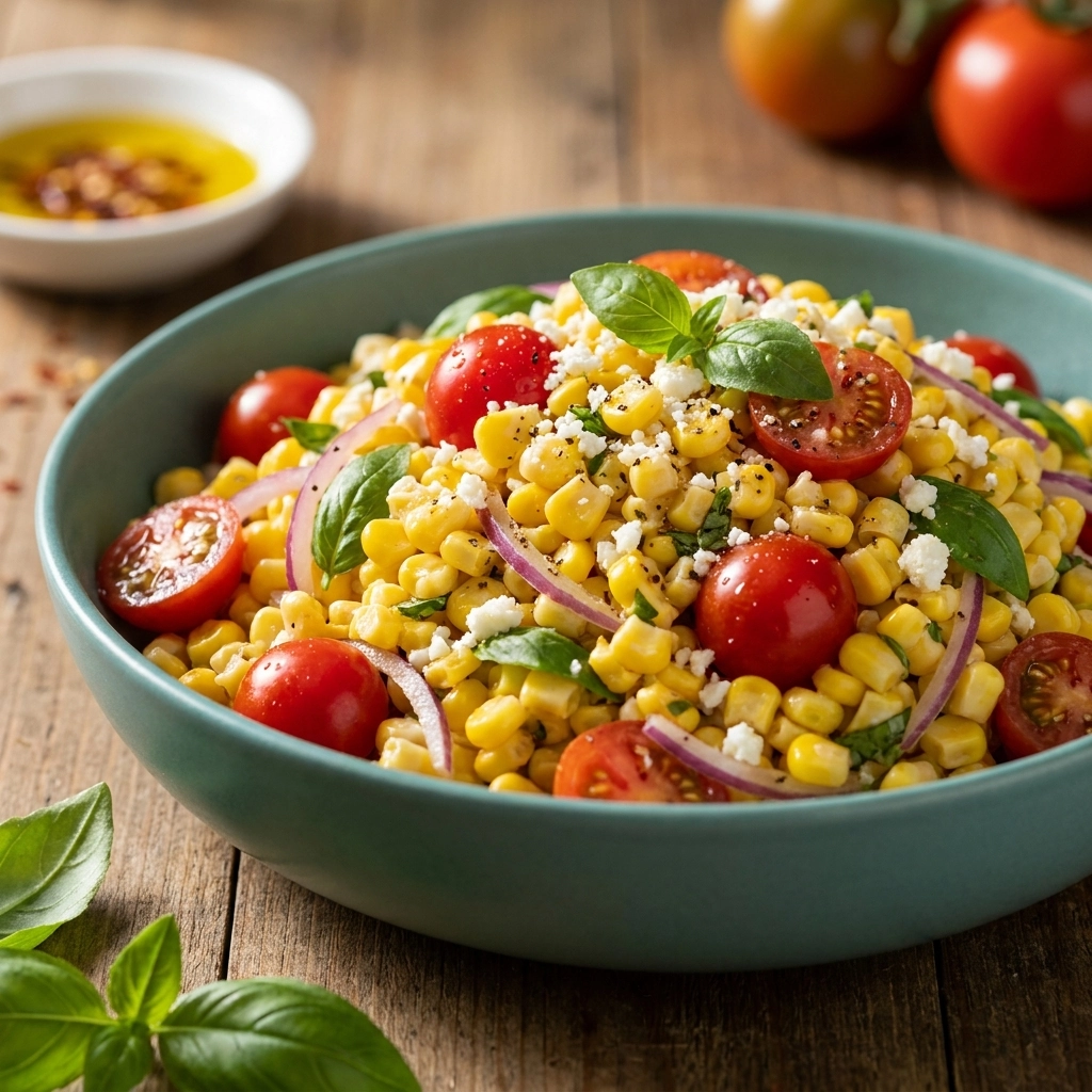 Zesty Fresh Corn Salad with Lime and Cilantro | Easy Summer Side Dish Recipe
