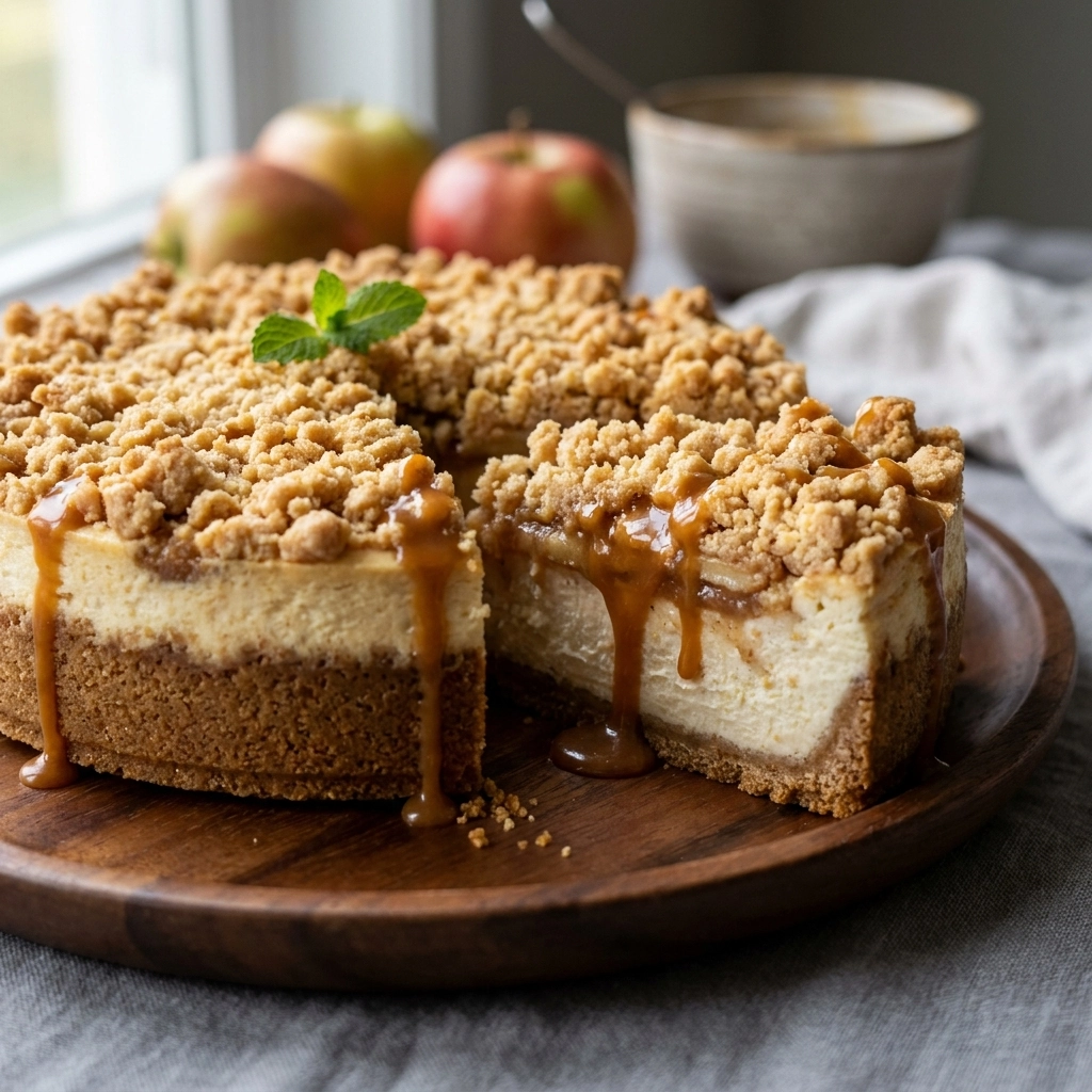 Irresistible Tasty Apple Crumble Cheesecake Recipe | Easy Autumn Dessert Ideas