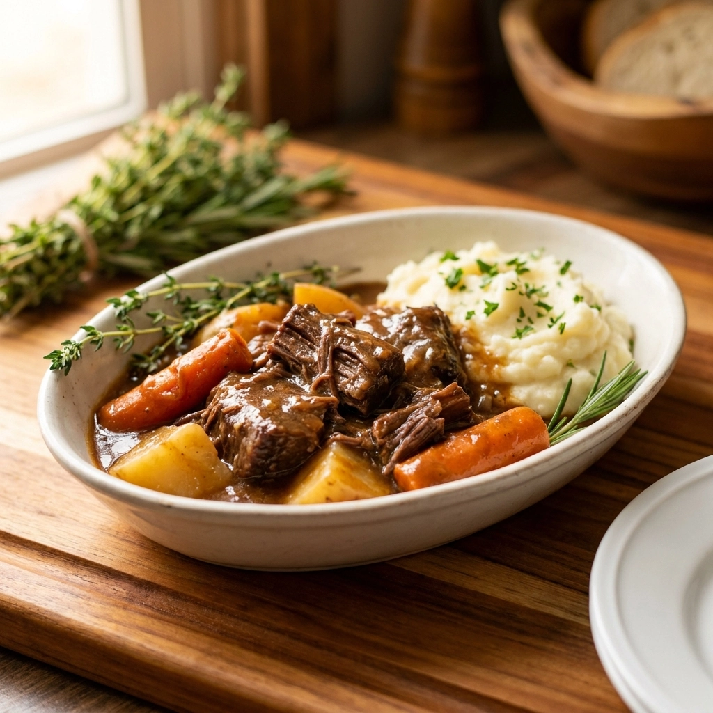 Crockpot Texas Roadhouse Pot Roast: The Ultimate Copycat Comfort | Easy Slow Cooker Beef