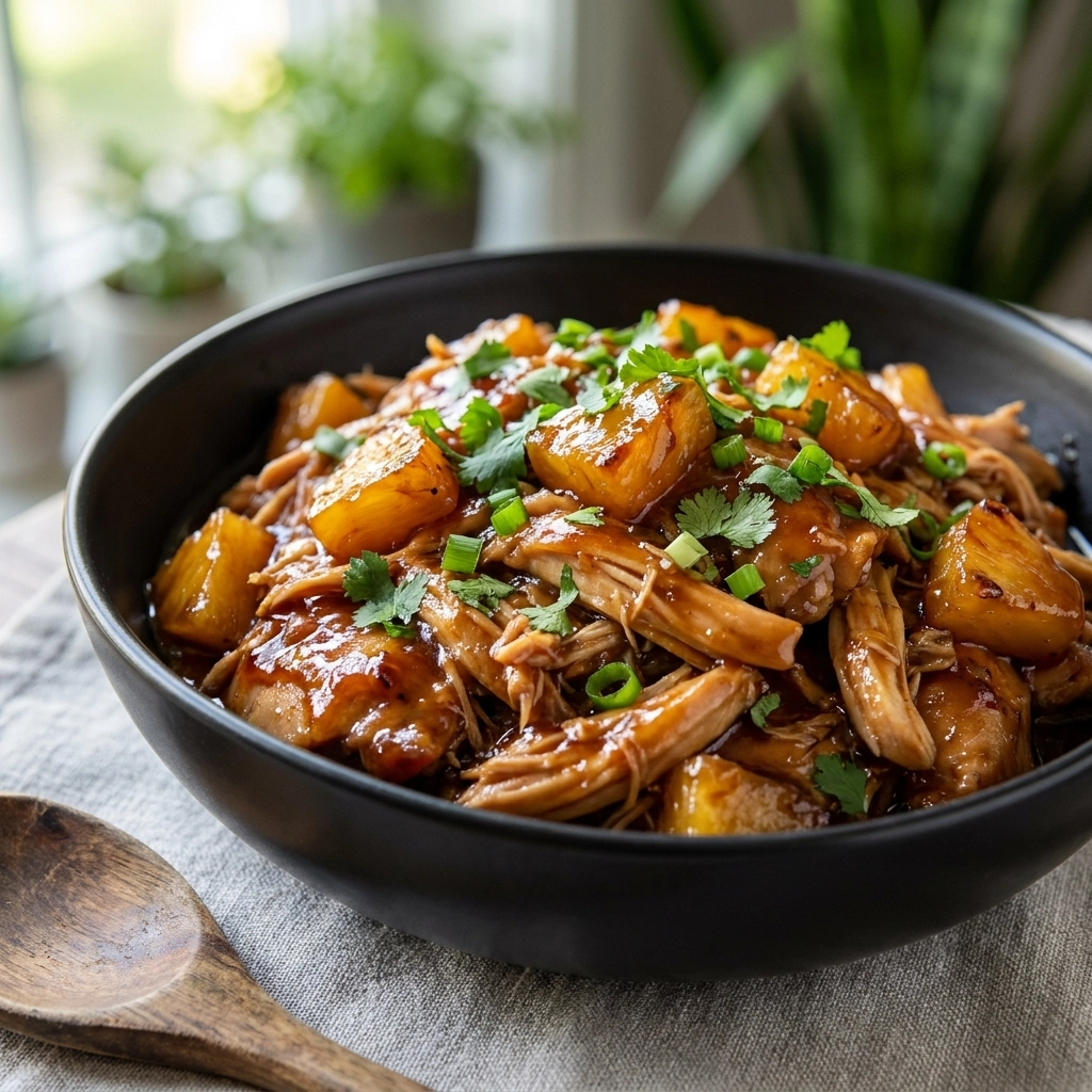 Sweet Hawaiian Crockpot Chicken | Easy Slow Cooker Pineapple Chicken Recipe