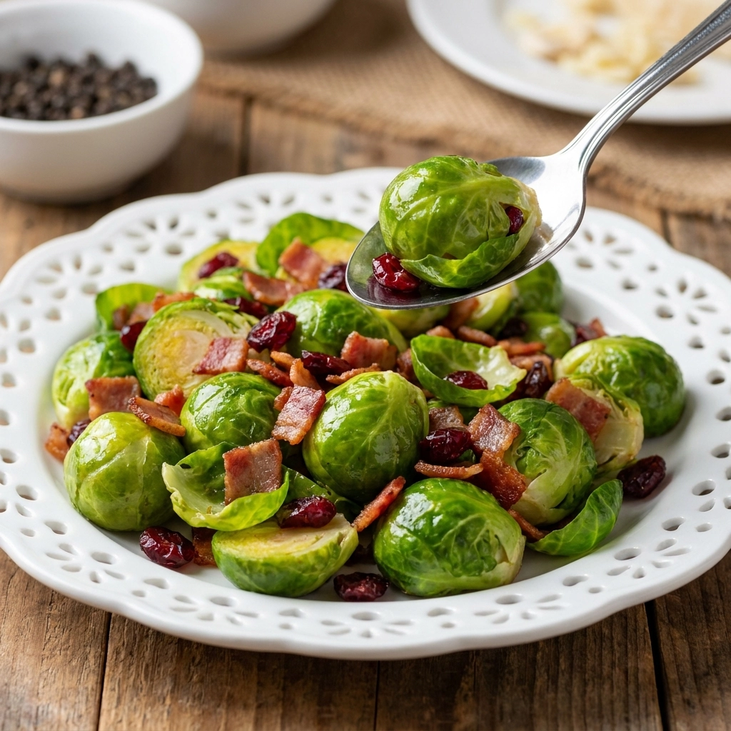 Zesty Balsamic Brussels Sprout Salad with Toasted Walnuts | Healthy Side Dish Recipe