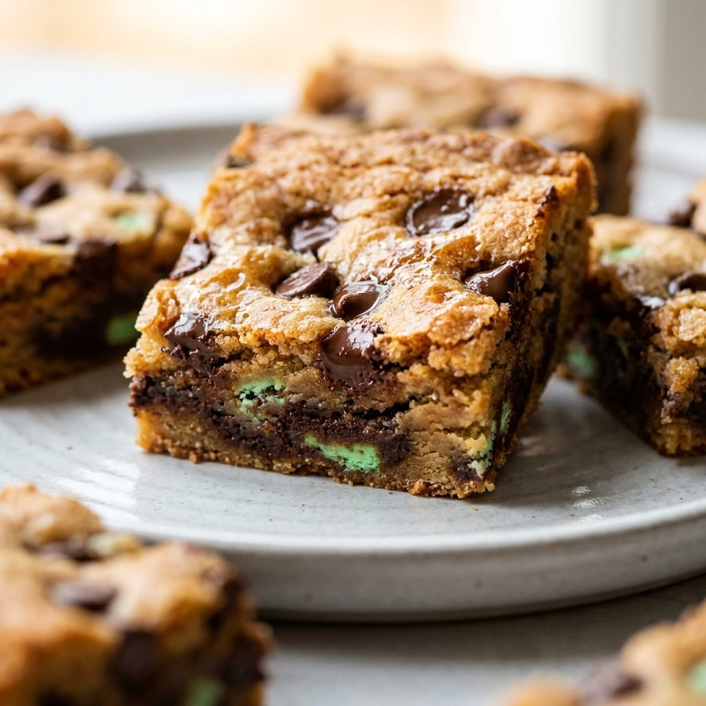 PATRICK'S DAY Chocolate Chip Cookie Bars | Easy St Patricks Day Dessert Ideas