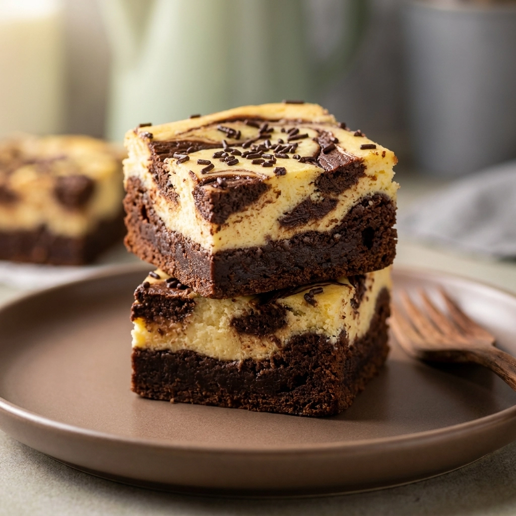 Decadent Cheesecake Brownies with a Perfect Swirl | Easy Dessert Bars Recipe