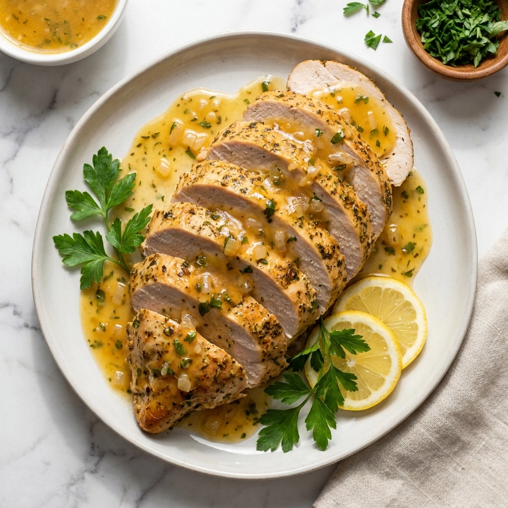 Juicy Slow Cooker Turkey Tenderloin with Herb Gravy | Easy Crockpot Turkey Dinner