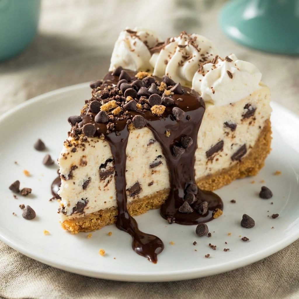 Creamy Chocolate Chip No-Bake Cheesecake | Easy Summer Dessert Recipe