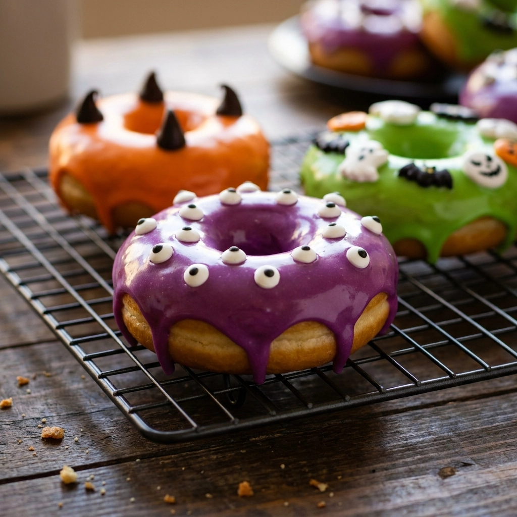 Crispy Slime Monster Halloween Donuts: Spooky & Delicious Treats | Easy Halloween Dessert