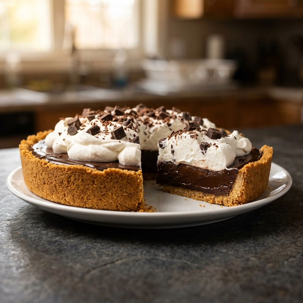 Guilt-Free Sugar-Free Chocolate Chip Cream Pie | Easy Low Carb Dessert Recipe