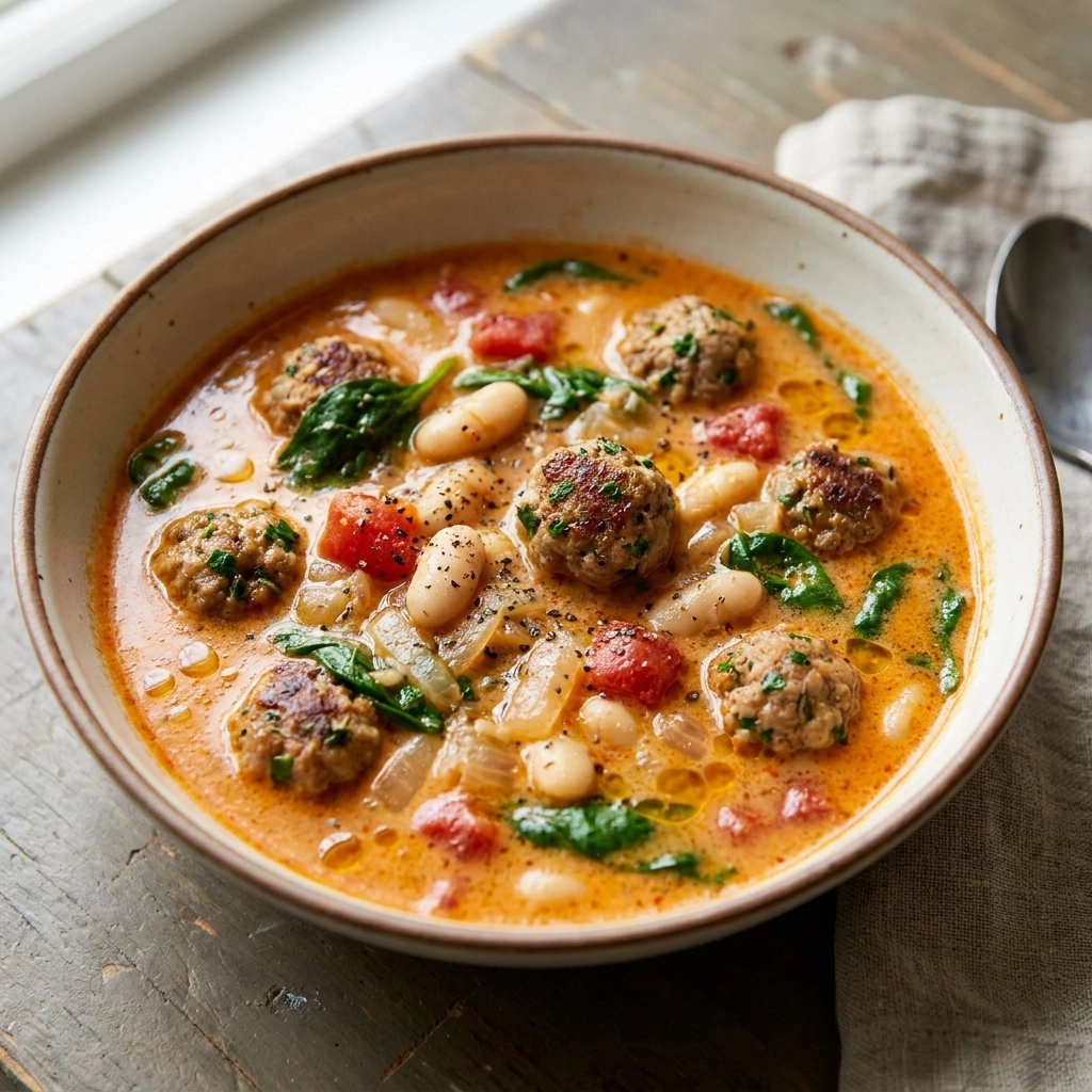 Creamy Italian Meatball Soup Recipe – Comfort in a Bowl | Easy Dinner Idea