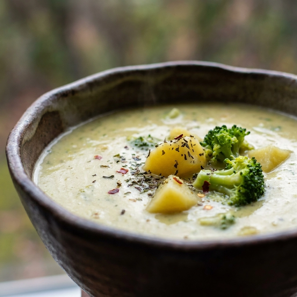 The Best Broccoli Potato Cheese Soup Recipe | Creamy Vegetable Soup for Winter