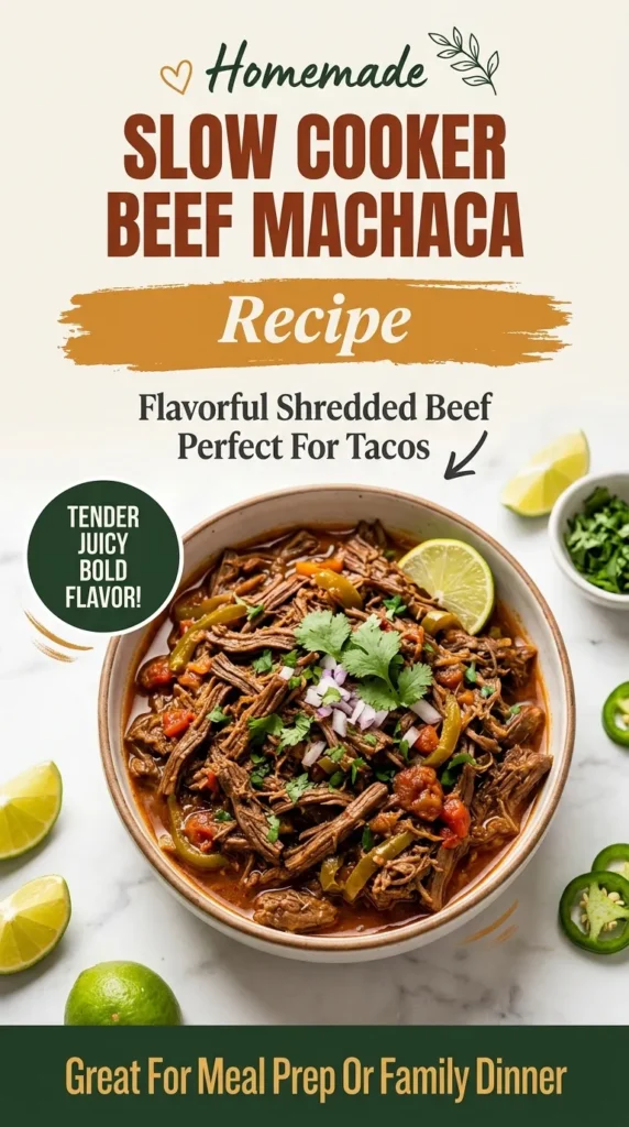 Shredded beef machaca in a bowl topped with fresh cilantro and sliced radishes, served with warm corn tortillas.